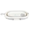 Foldable bathtub with digital thermometer Terra grey