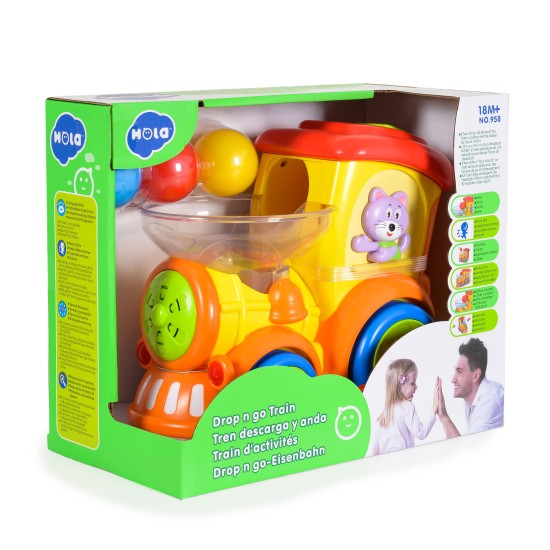 Hola Drop n Go Train with Music/Light/Electric Universal 958 Hola Drop n Go Train with Music/Light/Electric Universal 958