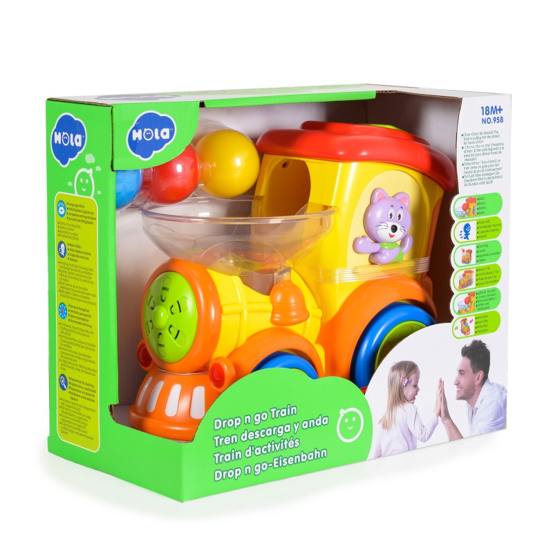 Hola  Drop n Go Train with Music/Light/Electric Universal 958