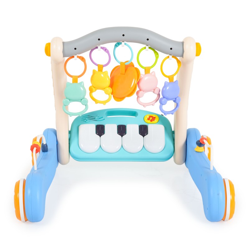 2 in 1 push walker and play mat Blue piano HE0637