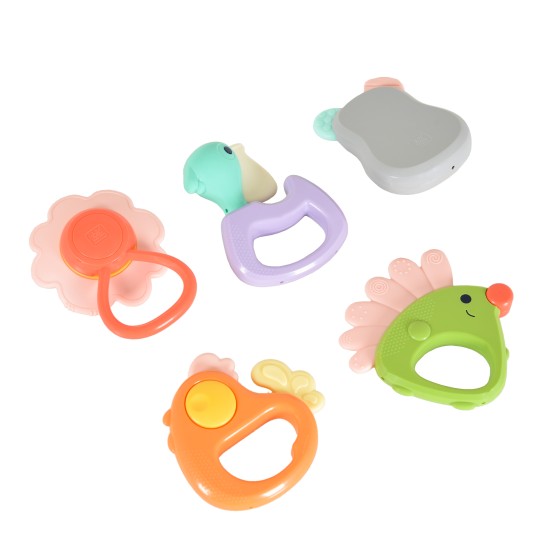 Hola Forest Baby Teether (5 models assorted/5 pcs in box) E318A Hola Forest Baby Teether (5 models assorted/5 pcs in box) E318A