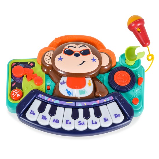 Hola DJ Monkey Keyboard (with music, sound effects and microphone) 3137 Hola DJ Monkey Keyboard (with music, sound effects and microphone) 3137