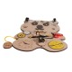 Montessori wooden board Bear