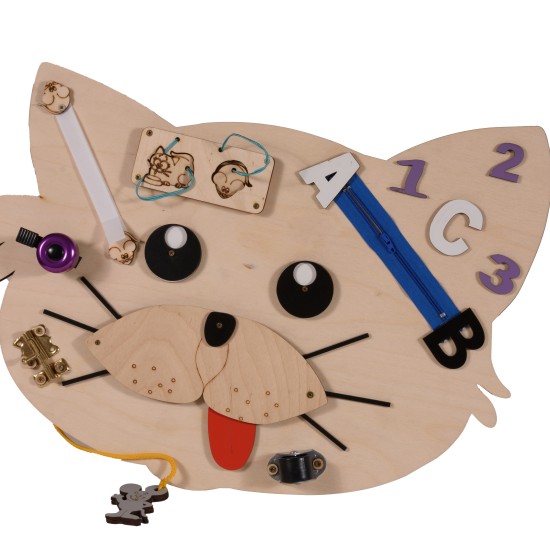 Montessori wooden board Cat Montessori wooden board Cat