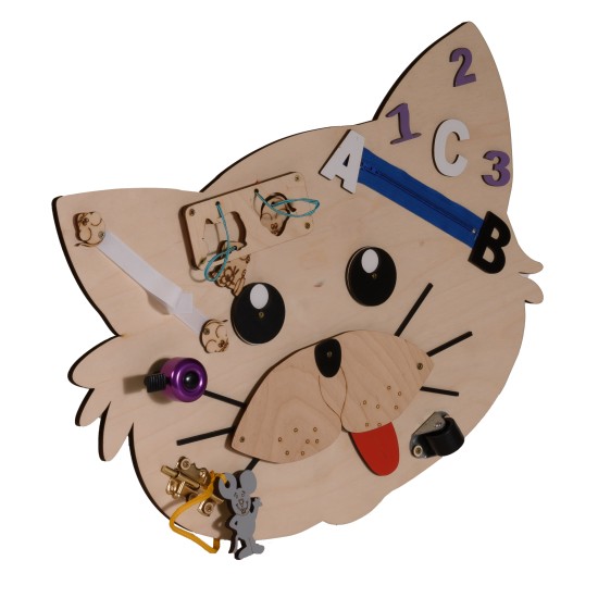 Montessori wooden board Cat Montessori wooden board Cat