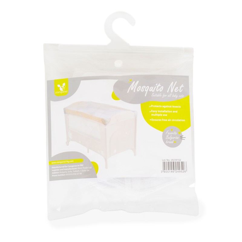 Mosquito net in hanging bag