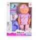 12“ Doll with potty and pacifier Purple 6811
