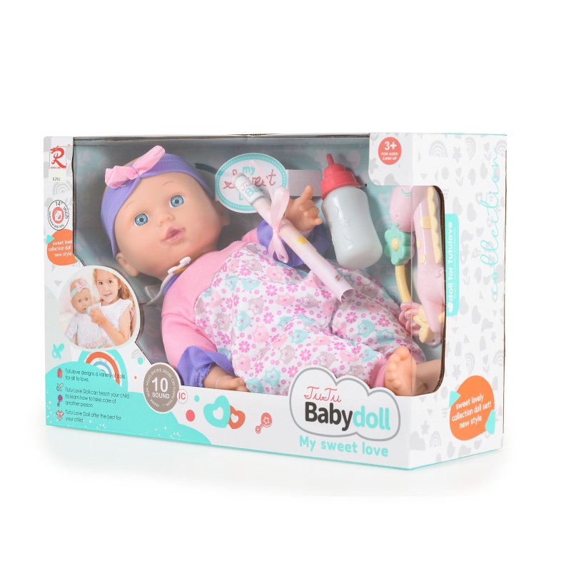 14“ Doll with stuffed body and sound Owl 6291