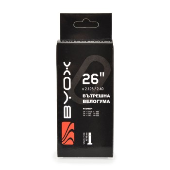 BYOX butyl tube 26“ х 2.125/2.4 48мм