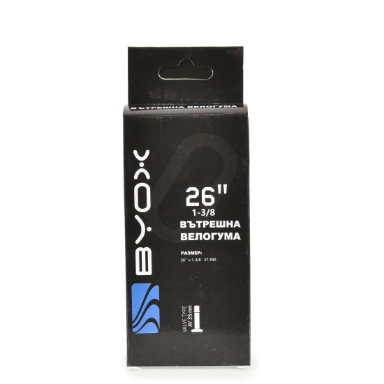 BYOX butyl tube 26“ х 1-3/8 35мм BYOX butyl tube 26“ х 1-3/8 35мм