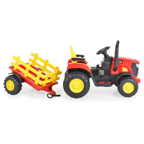 Tractor with trailer Rancher red