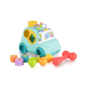 Block car with music and light blue HE0547