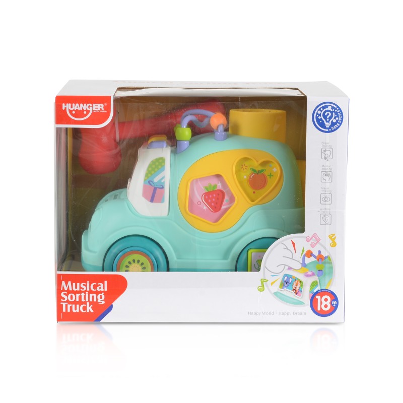 Block car with music and light blue HE0547