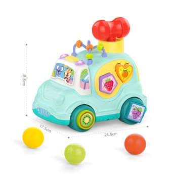 Block car with music and light blue HE0547