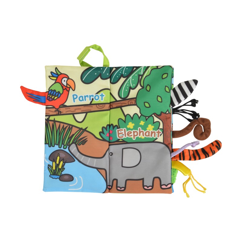 Soft book with tails Jungle  J8232