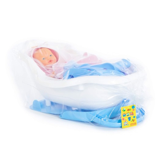Polesie 47243 Doll`s bath set with baby doll Polesie 47243 Doll`s bath set with baby doll