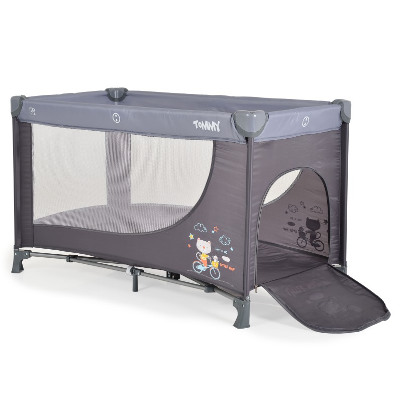 Folding cot Tommy grey