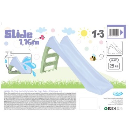 Mochtoys 12801 Pastel slide blue 116 cm Mochtoys 12801 Pastel slide blue 116 cm