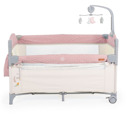 Folding cot Indiana pink Folding cot Indiana pink