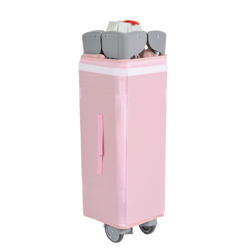 Folding cot Indiana pink