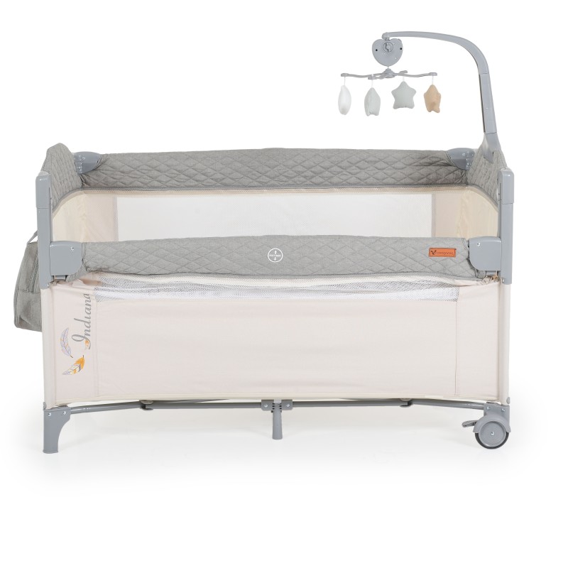 Folding cot Indiana grey