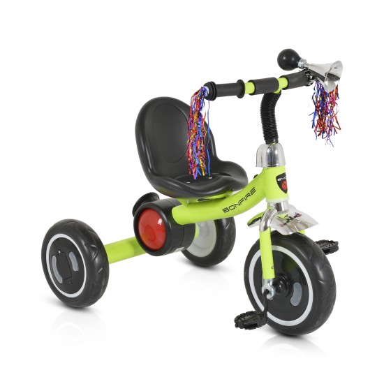 Tricycle Bonfire with wheels with lights green