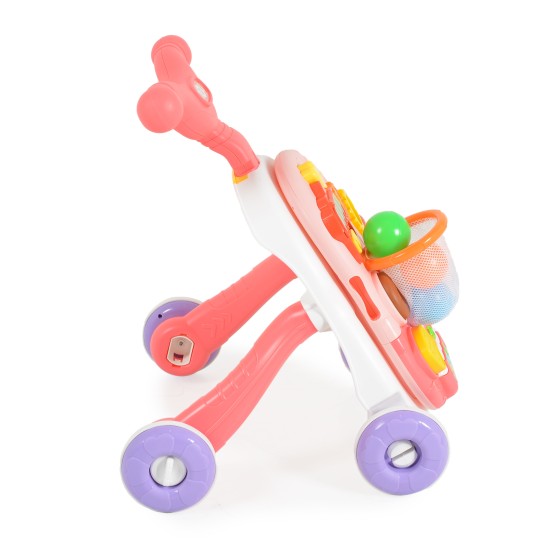 Walker 2in1 with basket pink HE0815 Walker 2in1 with basket pink HE0815