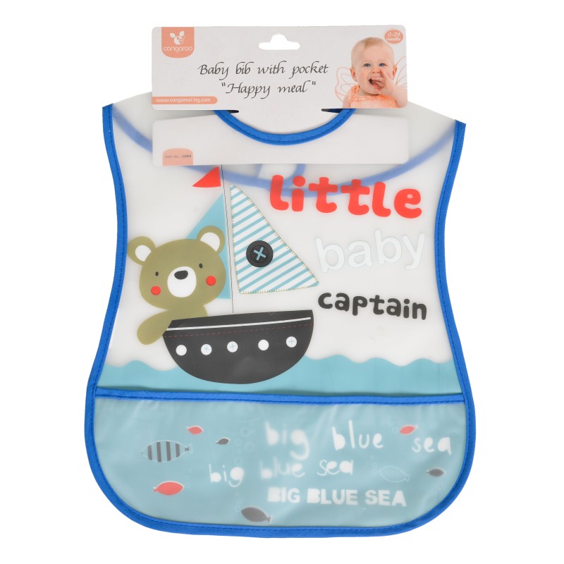 Baby Bib Happy Meal blue 1004