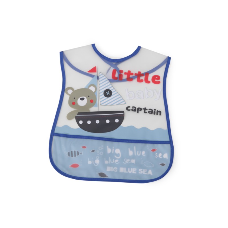 Baby Bib Happy Meal blue 1004