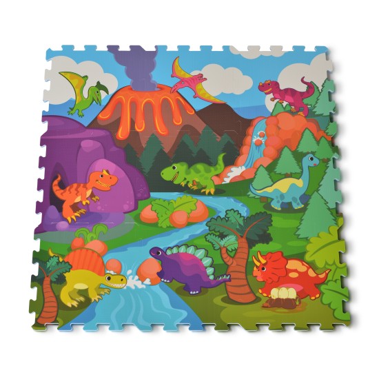 9pcs HTF Puzzle Mat - Dinosaur - 3065 9pcs HTF Puzzle Mat - Dinosaur - 3065