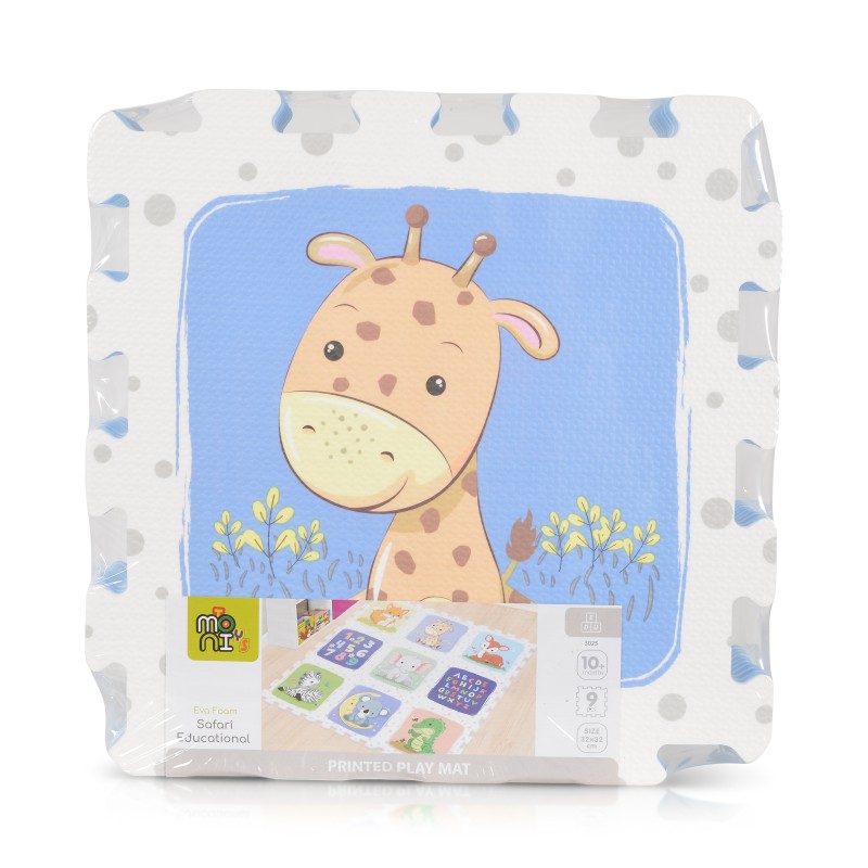 9pcs HTF Puzzle Mat - Safari Educational - 3025