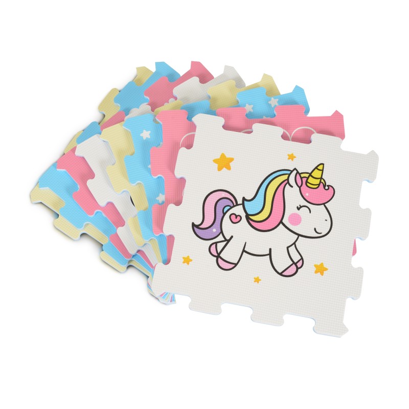 8pcs HTF Puzzle Mat - Unicorn - 3404