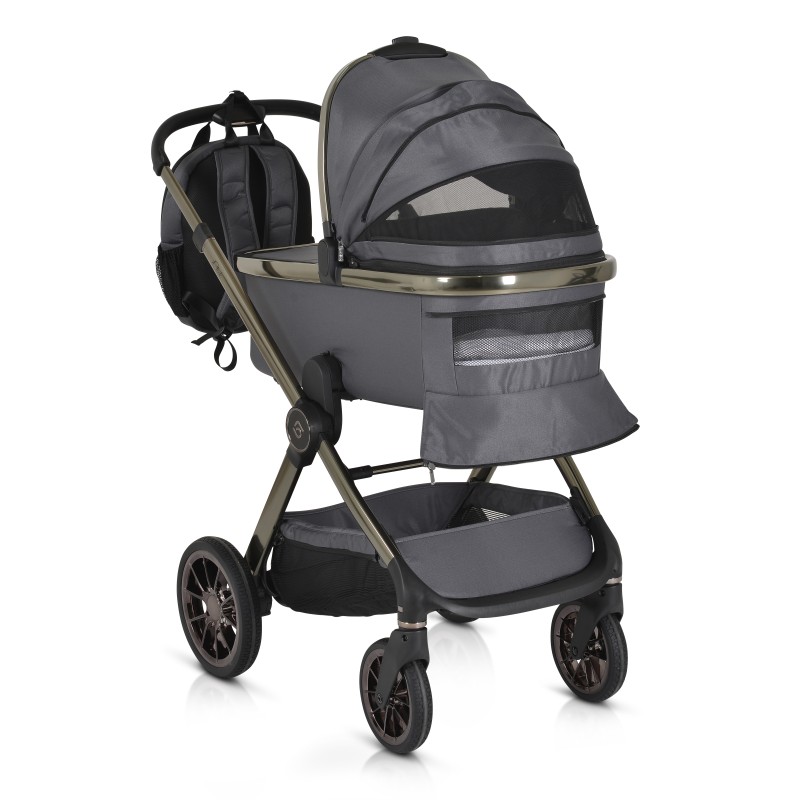 Καρότσι Μωρού 2 σε 1 - Cangaroo - iClick gray