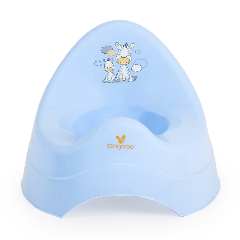 Baby potty Zebra pastel blue