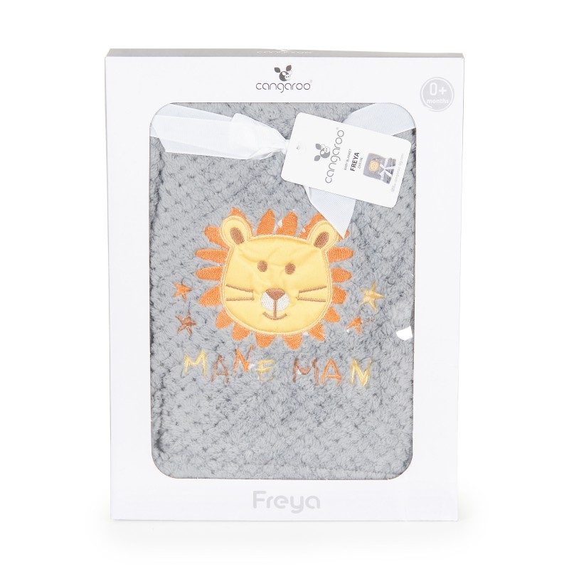 Baby blanket Freya grey