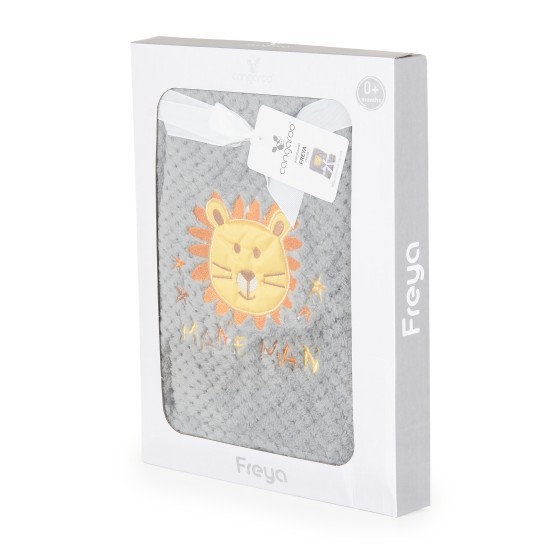 Baby blanket Freya grey