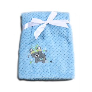 Baby blanket Freya blue
