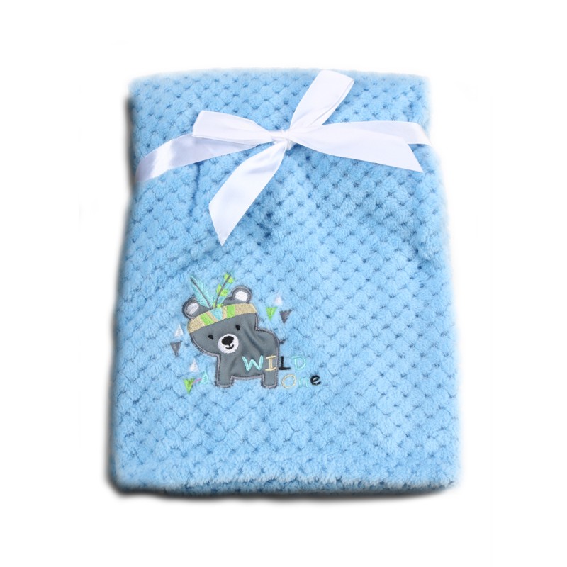 Baby blanket Freya blue