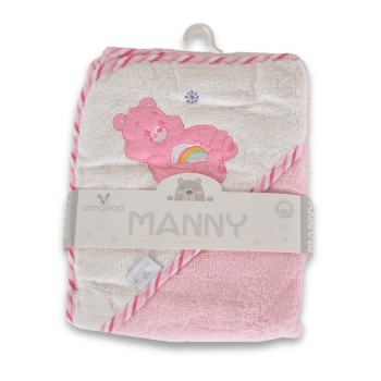Hooded Towel “Manny“ 76x76cm pink