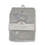Hooded Towel Manny 76x76cm grey