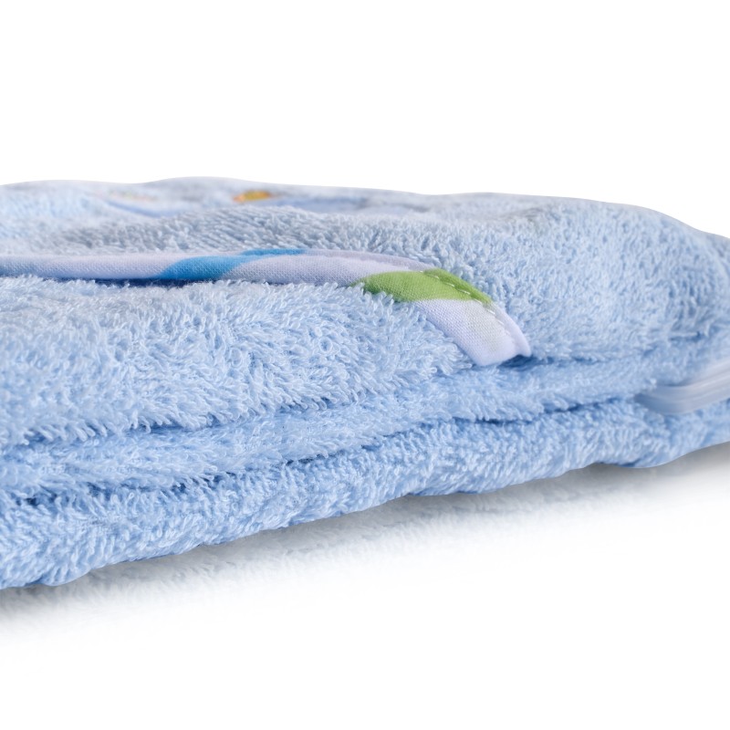 Hooded Towel Manny 76x76cm blue