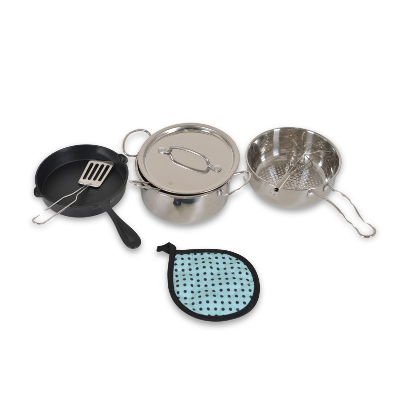 Stainless kitchen set 8pcs Lux G9