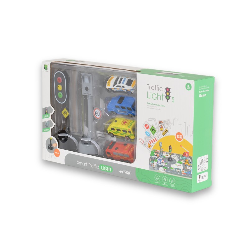 Traffic light with friction city car 2631-5