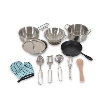 Stainless kitchen set 12pcs Lux E5