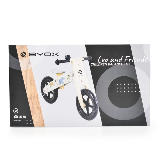 Wooden Balance Bike Leo and Friends - 24089 Wooden Balance Bike Leo and Friends - 24089