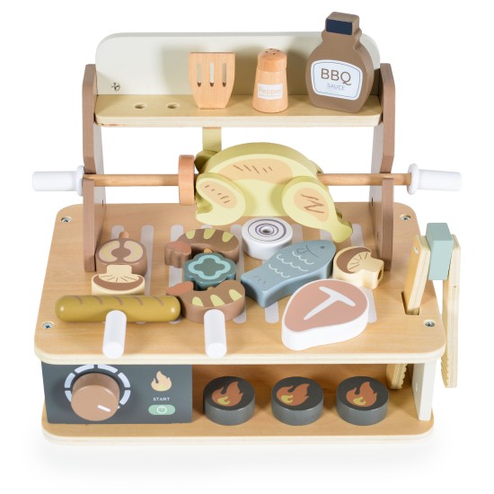 Wooden Barbecue Set - 24070