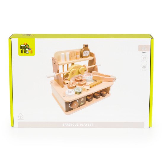 Wooden Barbecue Set - 24070