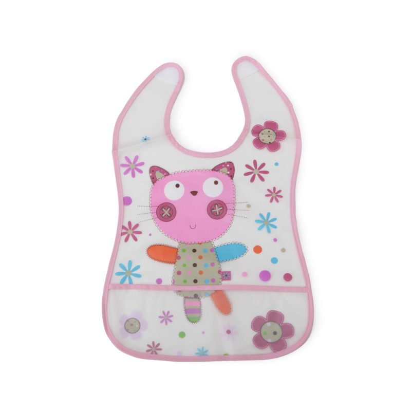 Baby Bib Happy Meal pink