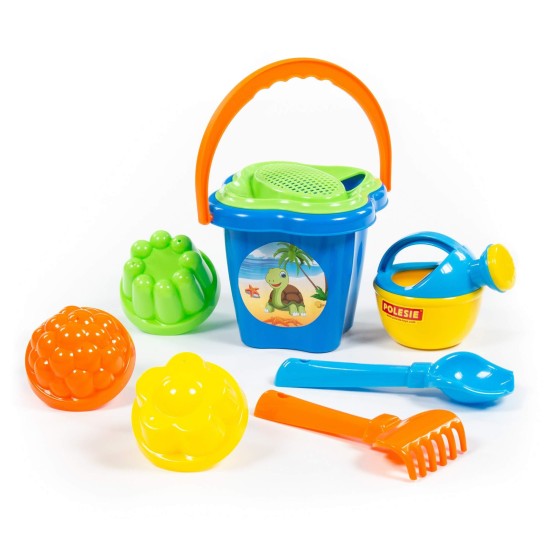 Polesie 4481 Flower medium bucket set, 8 pcs (Set No. 157)