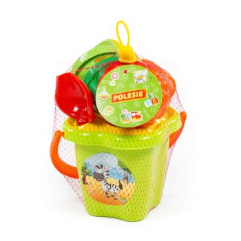 Polesie 4481 Flower medium bucket set, 8 pcs (Set No. 157)
